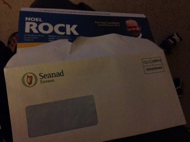 seanad envelope noel rock