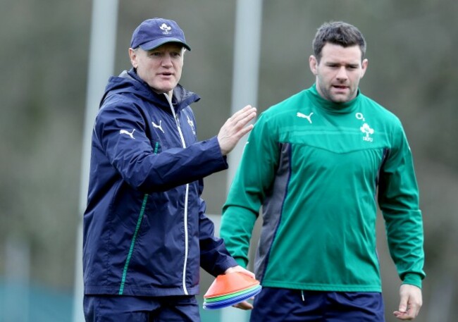 Joe Schmidt with Fergus McFadden