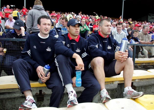 Suspended players, Donal Og Cusack, Sean Og OhAilpin, and Diarmuid O'Sullivan in the stands 17/6/2007