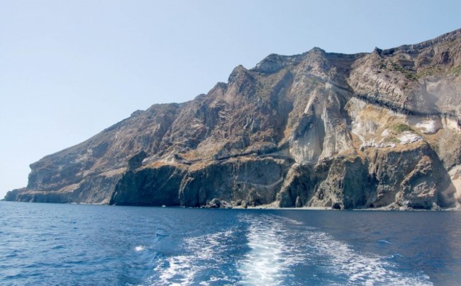 SpectacularSea Cliffs at Pantelleria volcano island