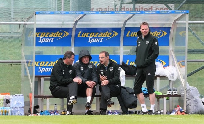 Roy Keane, Steve Walford, Martin O'Neill and Steve Guppy 23/5/2014