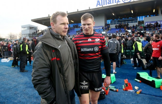 Mark McCall and Chris Ashton after the game