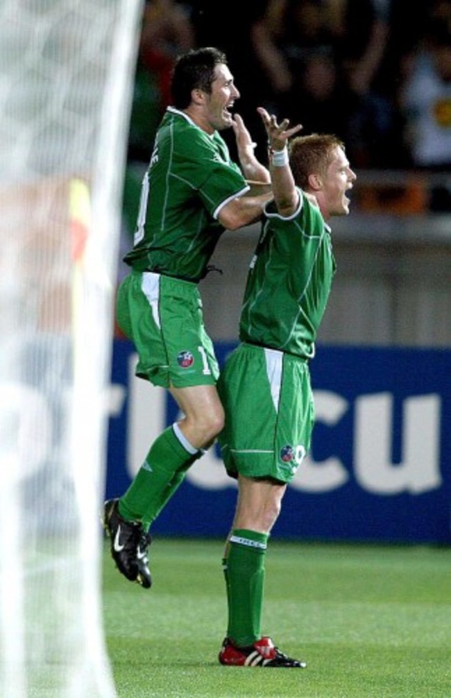 Damien Duff with Robbie Keane DIGITAL