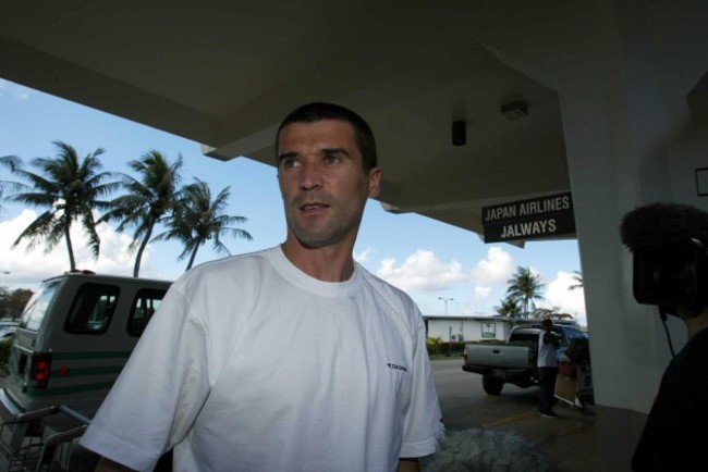 Roy Keane at Saipan airport