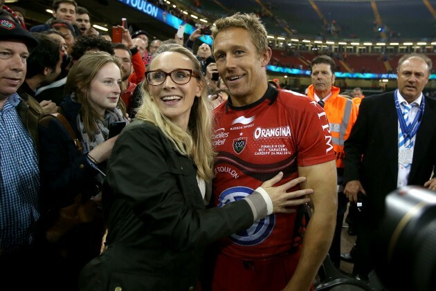 Jonny Wilkinson and his wife Shelley