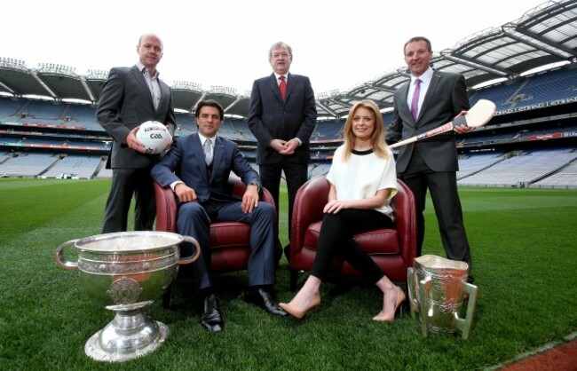 Rachel Wyse and Brian Carney with Peter Canavan, Páraic Duffy and Jamesie O’Connor