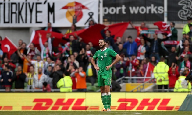 Marc Wilson dejected after conceding a second goal