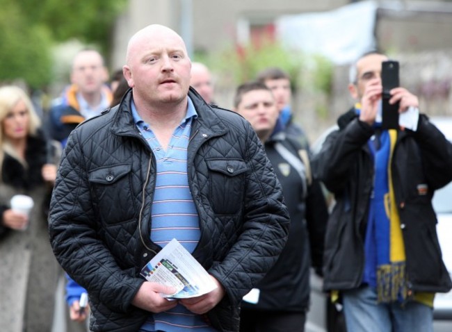 Bernard Jackman arrives for the match