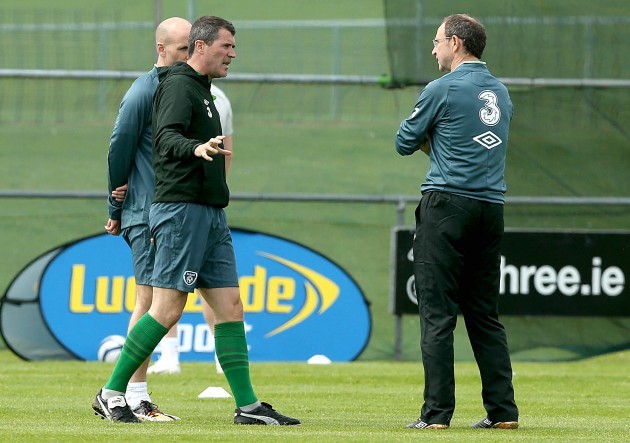 Roy Keane with Martin O'Neill