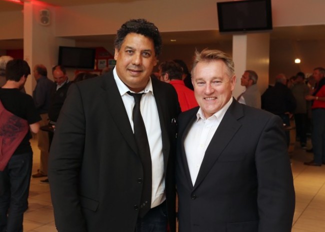 Serge Blanco and Eddie O'Sullivan