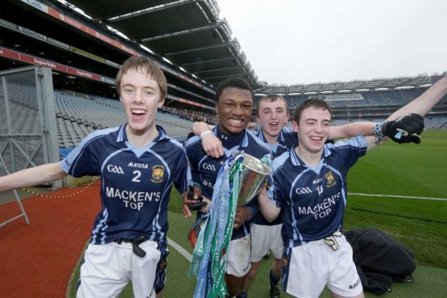 Cnoc Mhuire players celebrate