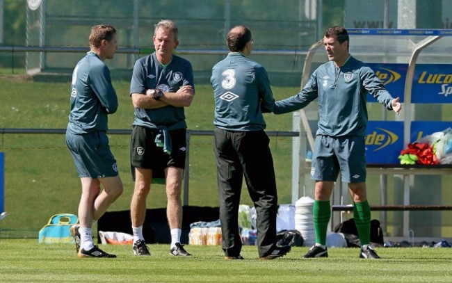 Steve Guppy and Steve Walford with Martin O'Neiil and Roy Keane 27/5/2014