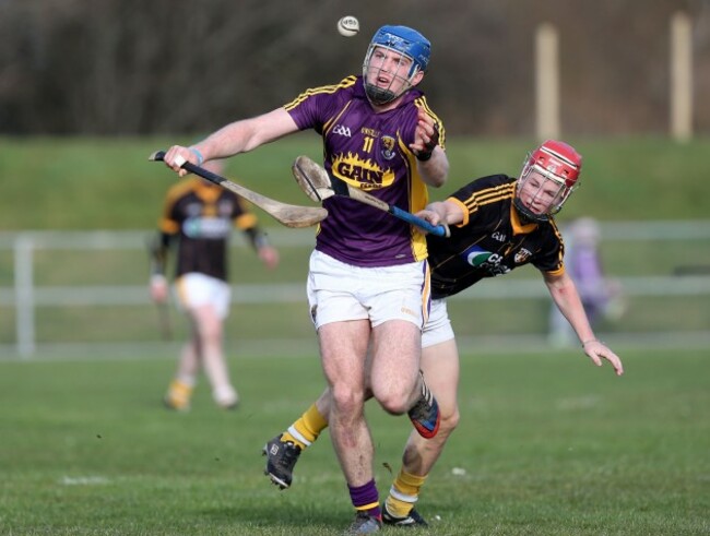 Jack Guiney in action against Daniel McKernan