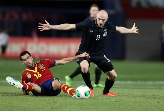 Sergio Busquets with Conor Sammon