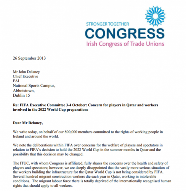 ictu letter to fai re qatar