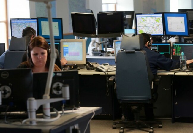 Garda Communications Centre. Gardai de