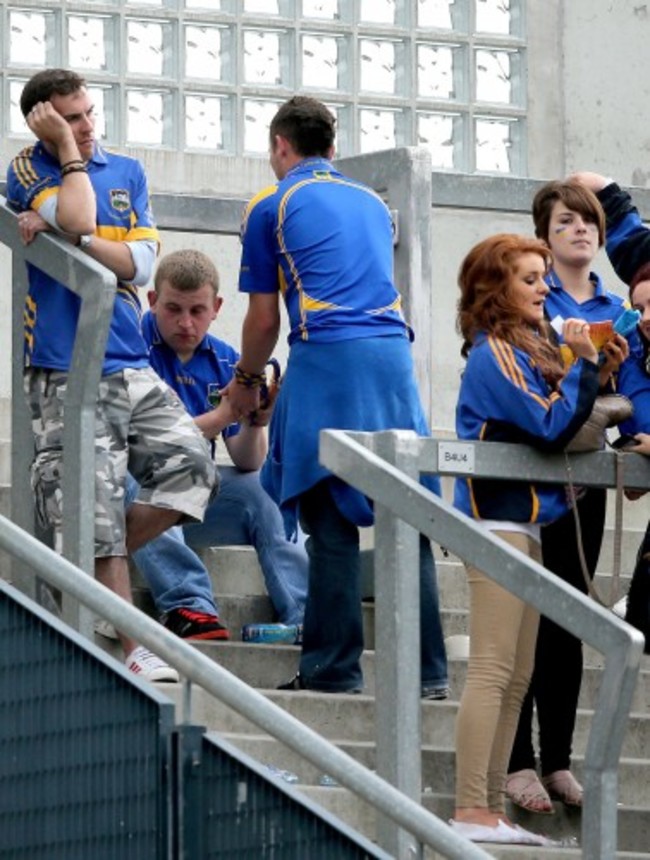 Dejected Tipperary fans