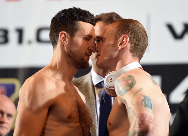Boxing - IBF and WBA World Super Middleweight Title - Carl Froch v George Groves - Weigh In - Wembley Arena