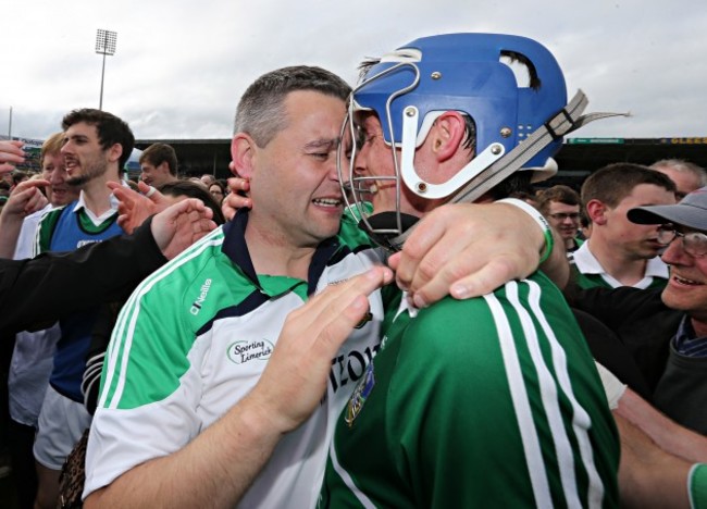 TJ Ryan celebrates with Gavin O'Mahony