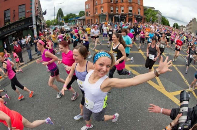 Competitors in the Flora Women's Mini Marathon