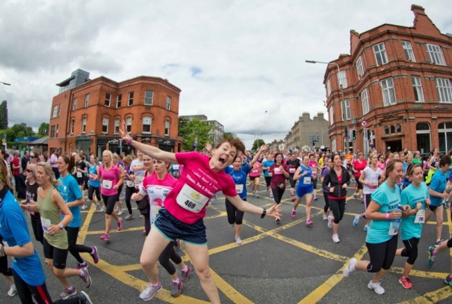 Competitors in the Flora Women's Mini Marathon