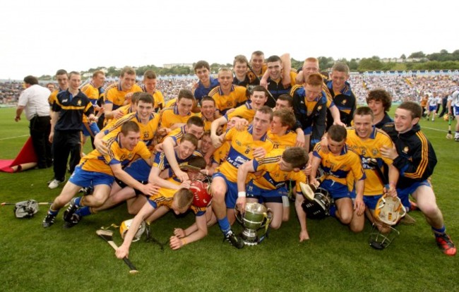 The Clare team celebrate