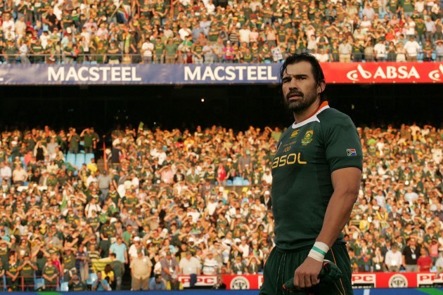 Victor Matfield during his 100th test