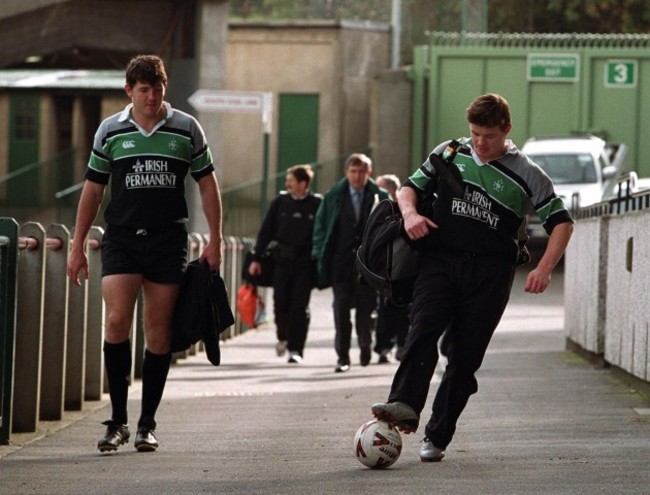 Shane Horgan and Brian O'Driscoll