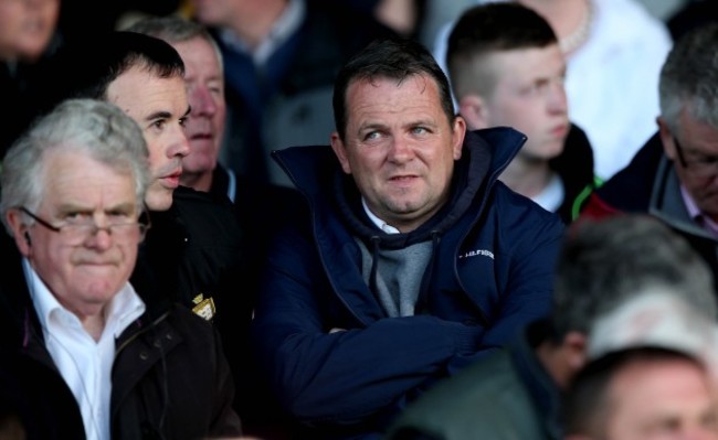 Louis Mulqueen and Davy Fitzgerald at the game