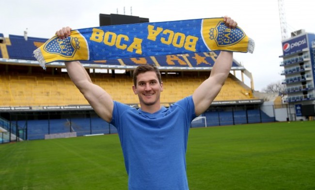 Robbie Diack in Boca stadium