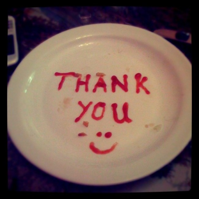 Leaving a little something for the waitress 
