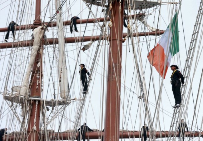 Juan Sebastian de Elcano docks in Dubl