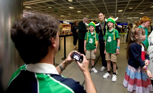 Katie Taylor poses for a photograph