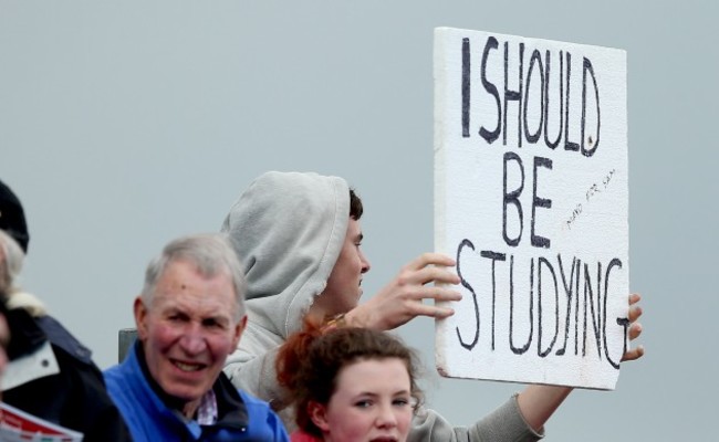 A Mayo fan with a sign