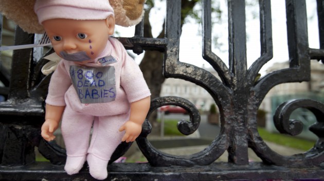 Tuam Babies Scandal. A doll with its mou