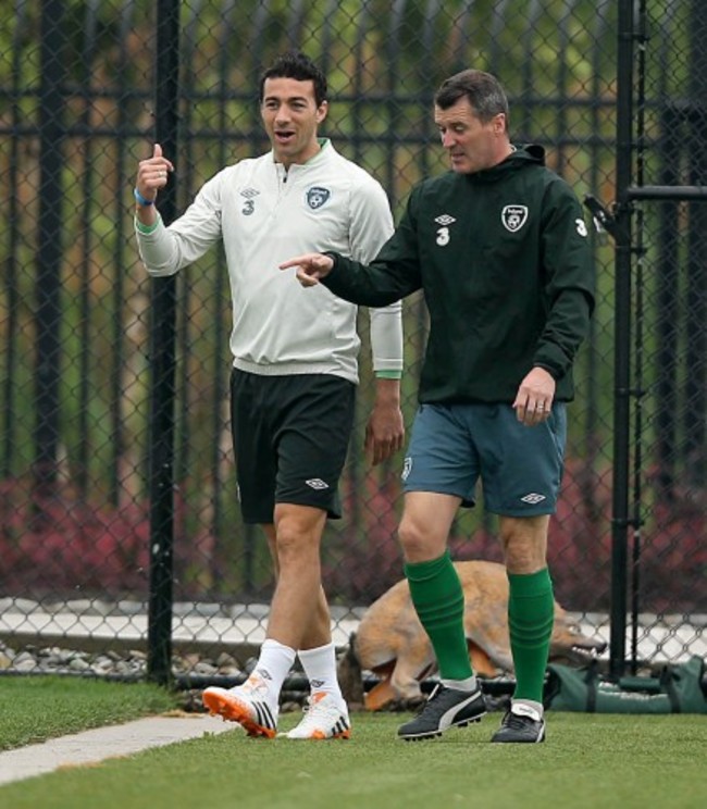 Stepehn Kelly with Roy Keane 9/6/2014