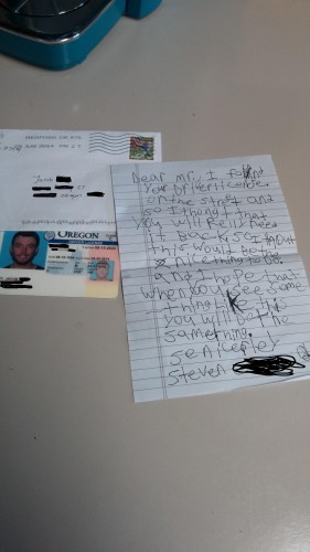 I lost my licence about a week ago. Today, I received this in the mail. Needless to say, he will be receiving a reward. - Imgur
