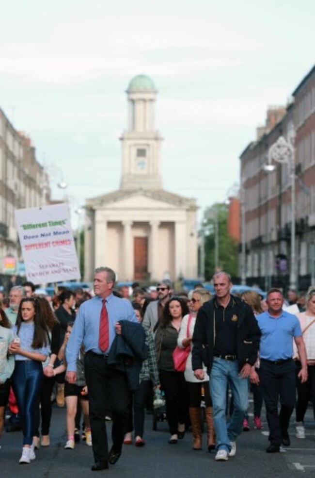 Justice for the Tuam Babies march. Mem
