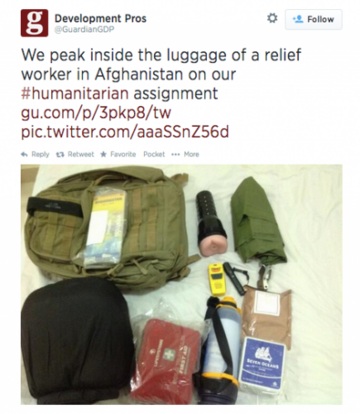The Guardian accidentally posted a photo of an aid worker's sex toy