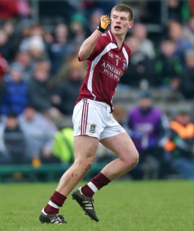 John Heslin celebrates