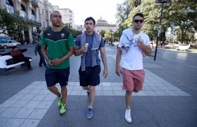 Simon Zebo, Felix Jones and Conor Murray