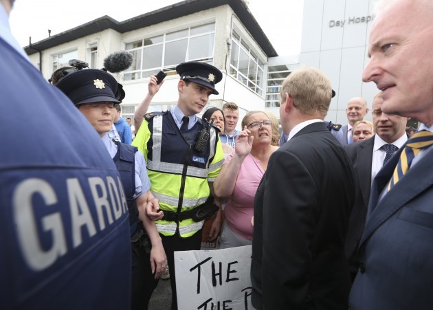 Water Protesters - Taoiseach. Pictured