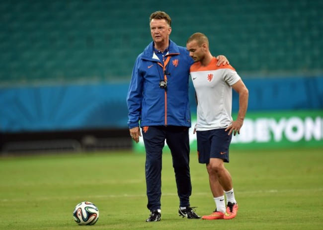 Soccer - FIFA World Cup 2014 - Group B - Spain v Netherlands - Netherlands Training Session - Arena Fonte Nova