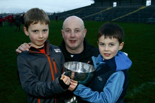 Pat Holmes with his sons Joey and Ben