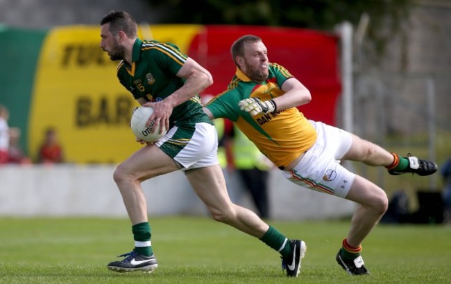 Michael Newman rounds goalkeeper Pat Coady to score