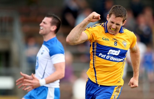 Gary Brennan celebrates scoring his side's first goal