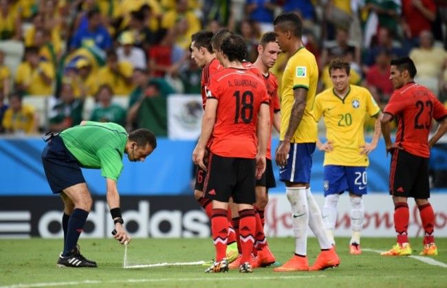 Soccer - FIFA World Cup 2014 - Group A - Brazil v Mexico - Estadio Castelao