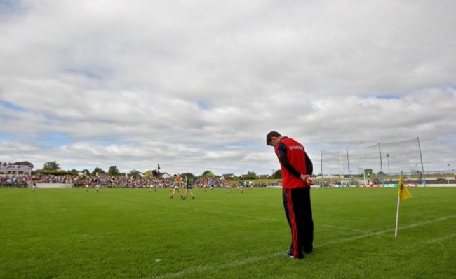 Anthony Rainbow dejected on the sideline