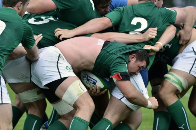 Paddy Butler carriers the ball in a maul