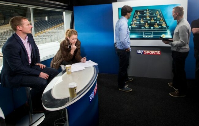 Jamesie O&Otilde;Connor and Ollie Canning with presenters Brian Carney and Rachel Wyse
